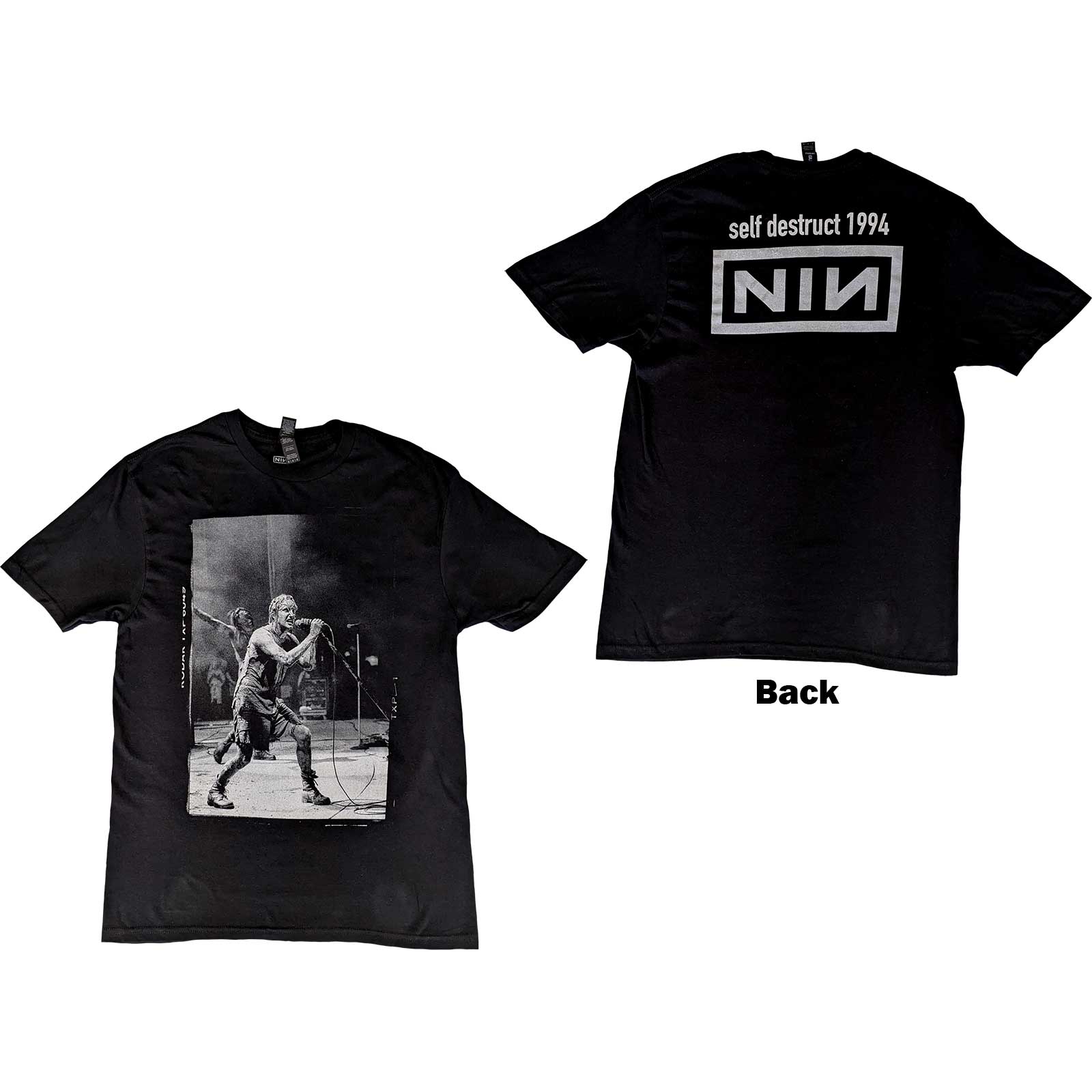 Nine Inch Nails Self Destruct 94 Band Shirt Colours Shop