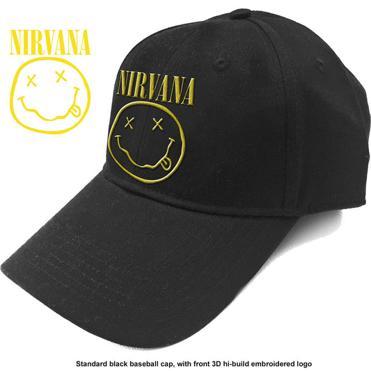 Nirvana Baseball Cap Logo Smiley