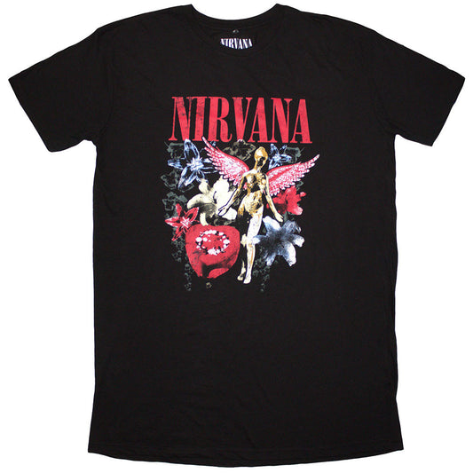 Lizensiertes Nirvana In Utero Vintage Collage Bandshirt