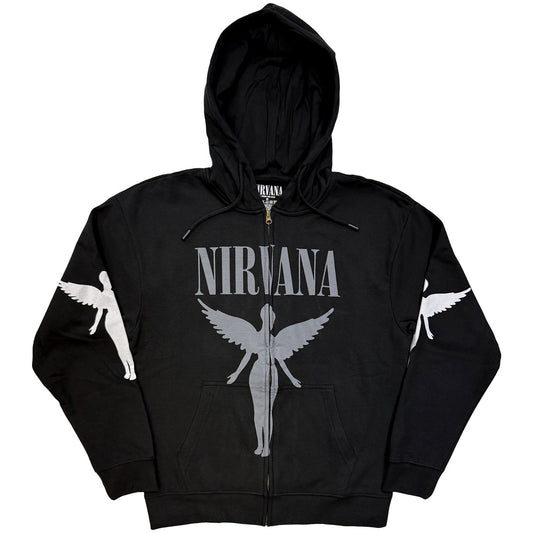 Lizensierte Sweatshirtjacke Nirvana In Utero Mono Band-Hoodie
