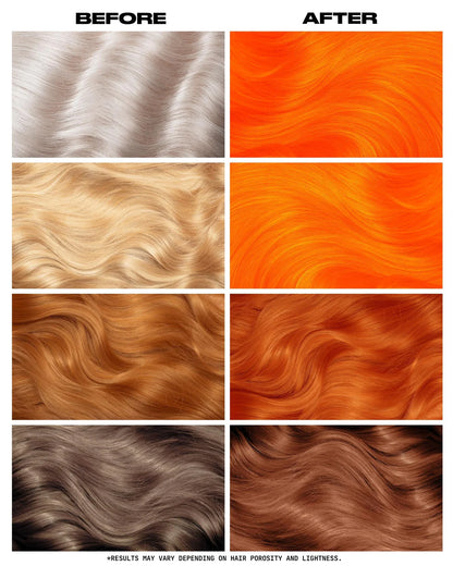 semi-permanente UV-Haartönung Neon Tangerine in dem Farbton Neonorange von Lunar Tides