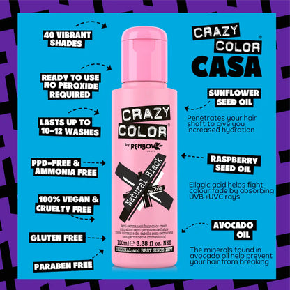 NATURAL BLACK Haartönung Crazy Color