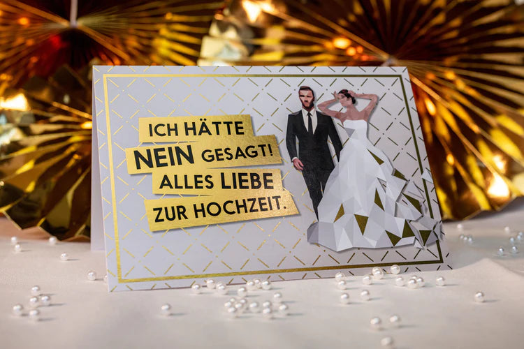 NEIN, ICH WILL NICHT. Hochzeitskarte Fck You Card Colours Shop Hamburg