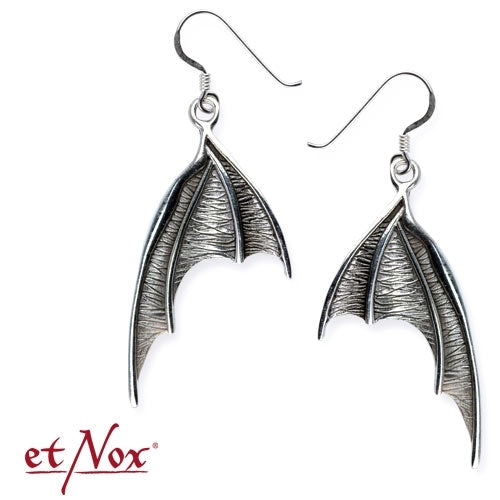 Silberne Ohrringe Bat Wings 925 Silber von etNox