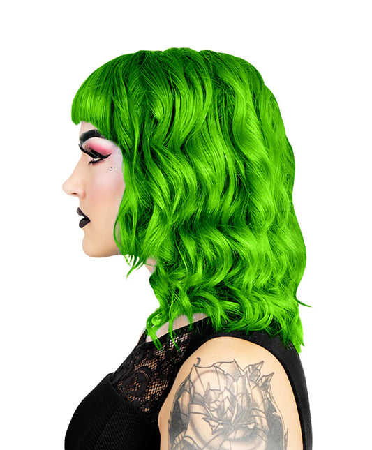 semi-permanente Haartönung UV OLIVIA GREEN in dem Farbton Neongrün von Herman's Amazing