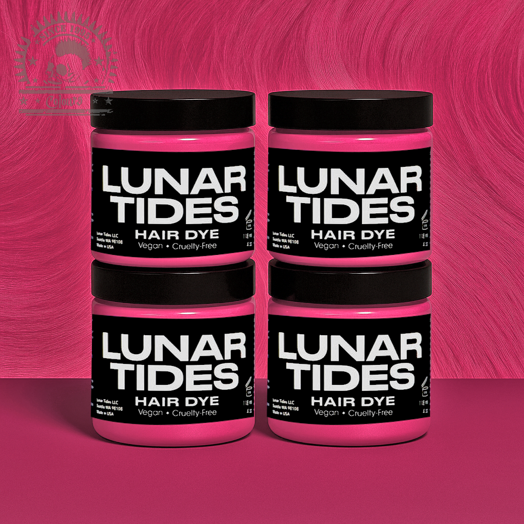 semi-permanente Haartönung 4er-Sparset&nbsp;PASTEL PETAL PINK in dem Farbton Pastellpink von Lunar Tides