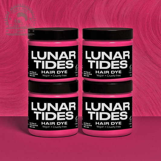 semi-permanente Haartönung 4er-Sparset&nbsp;PASTEL PETAL PINK in dem Farbton Pastellpink von Lunar Tides