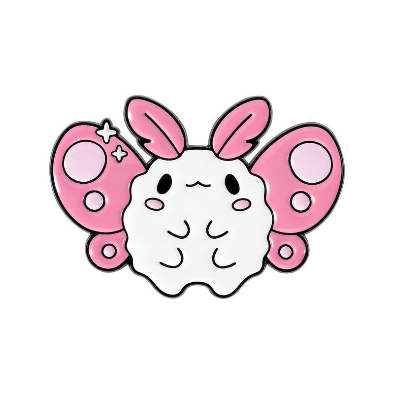 Kleiner Emaille-Anstecker PASTEL MOTH ENAMEL PIN von Moon Attic