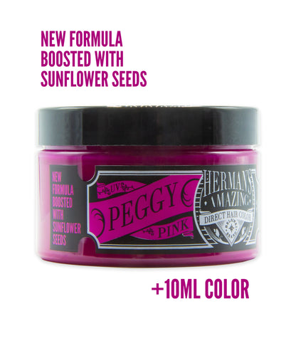 semi-permanente Haartönung UV PEGGY PINK in dem Farbton Neonpink von Herman's Amazing