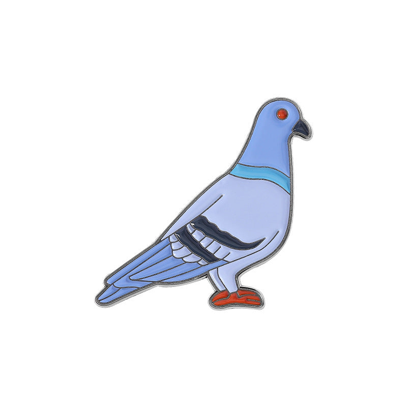 Kleiner Emaille-Anstecker PIDGEON ENAMEL PIN von Moon Attic