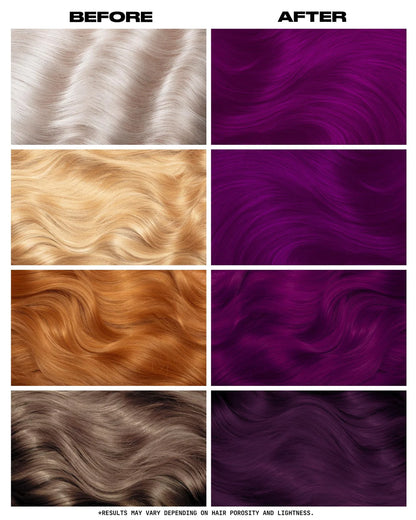 semi-permanente Haartönung Plum Purple in dem Farbton Lila mit pinken Untertönen von Lunar Tides