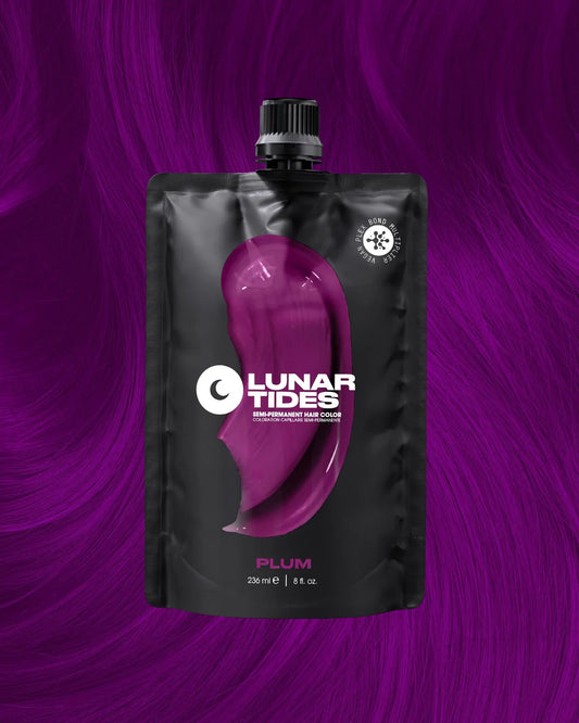 semi-permanente Haartönung Plum Purple in dem Farbton Lila mit pinken Untertönen von Lunar Tides