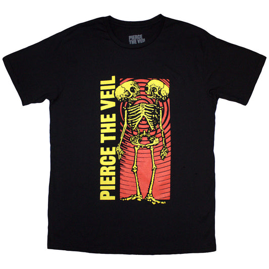 Lizensiertes Pierce The Veil Wavy Skeleton Bandshirt