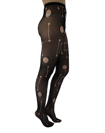 Schwarze Netzstrumpfhose Pothole Net Tights mit Laufmaschenoptik von Pamela Mann