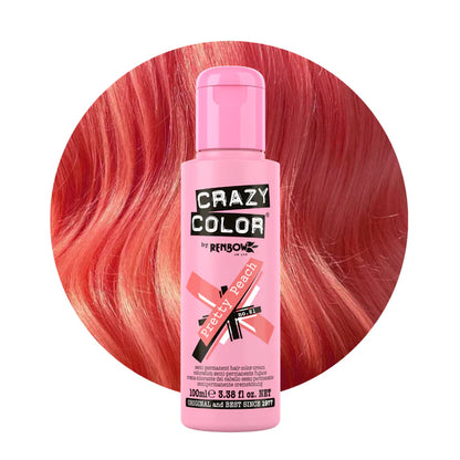 semi-permanente Haartönung Pretty Peach in dem Farbton Pink von Crazy Color