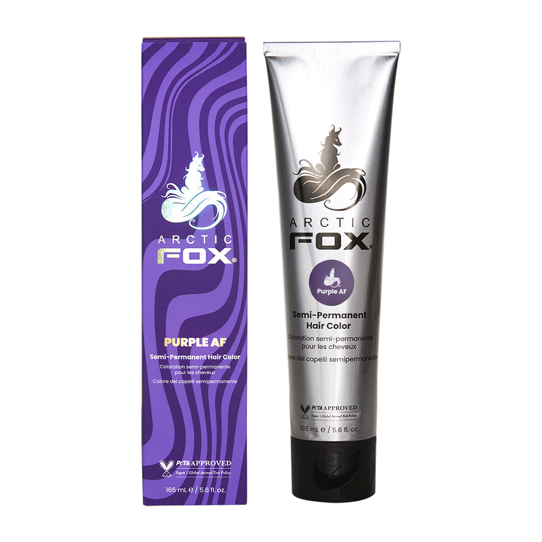 Tube semi-permanente Haartönung PURPLE AF in dem Farbton Dunkellila von Arctic Fox