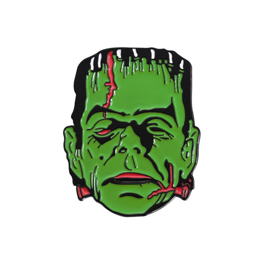 Kleiner Emaille-Anstecker FRANKENSTEINS MONSTER ENAMEL PIN im grünem Design von Moon Attic