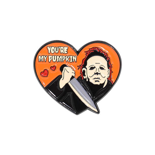 Kleiner Emaille-Anstecker HALLOWEEN HEART ENAMEL PIN von Moon Attic