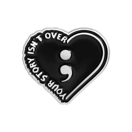 Kleiner Emaille-Anstecker YOUR STORY ISN'T OVER ENAMEL PIN von Moon Attic