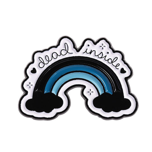 Kleiner Emaille-Anstecker DEAD INSIDE ENAMEL PIN von Moon Attic