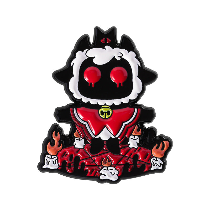 Kleiner Emaille-Anstecker THE LAMB ENAMEL PIN in Form eines Lamms von Moon Attic