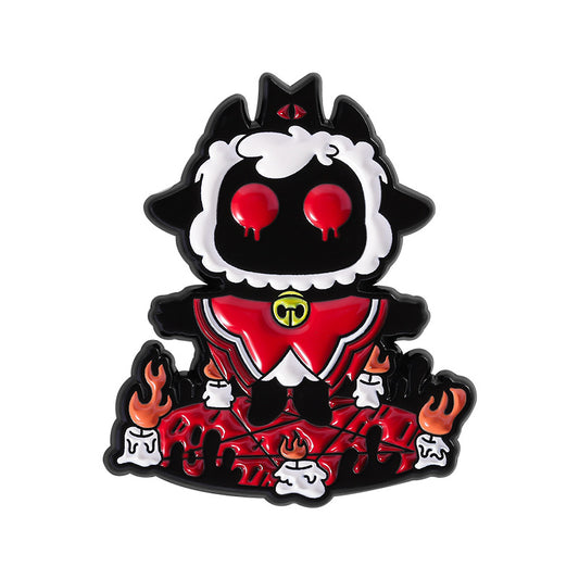 Kleiner Emaille-Anstecker THE LAMB ENAMEL PIN in Form eines Lamms von Moon Attic