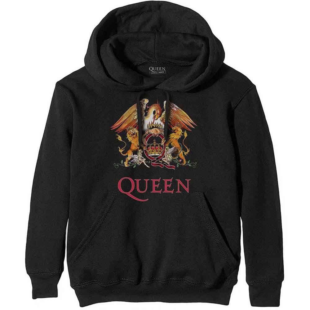 Lizensierter Pullover Queen Classic Crest Band-Hoodie