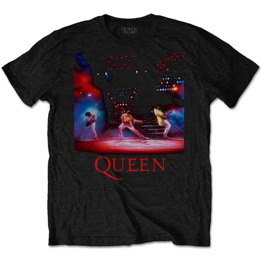 Lizensiertes Queen Live Shot Spotlight Bandshirt mit Konzertfotoprint