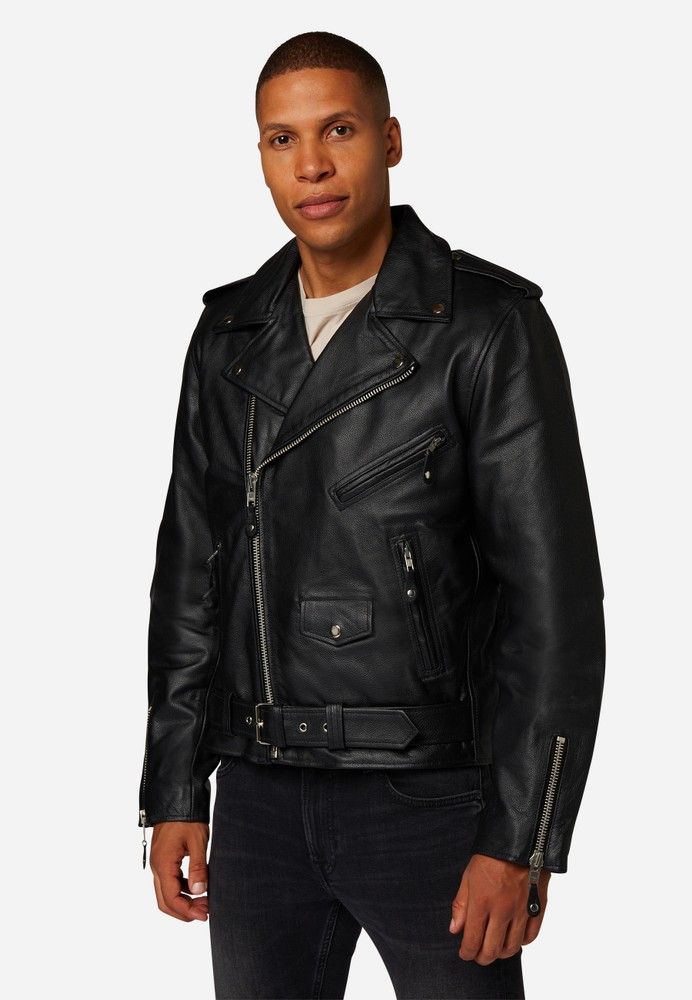 classic gear lederjacke Old School Lederjacke Biker Classic