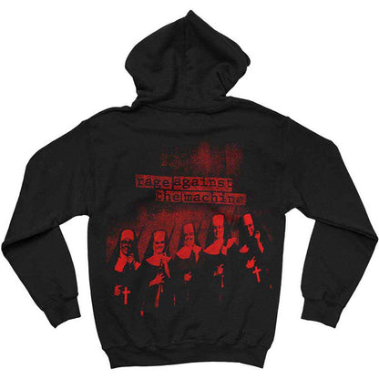 Lizensierter Pullover Rage Against The Machine Nuns Band-Hoodie mit großem Backprint