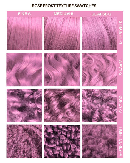 semi-permanente Haartönung Rose Frost in dem Farbton Pastel Pink mit silbernen Untertönen&nbsp;von Lunar Tides