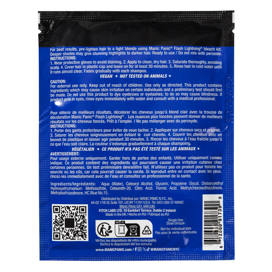 semi-permanente Haartönung ROCKABILLY BLUE in dem Farbton Blau von Manic Panic