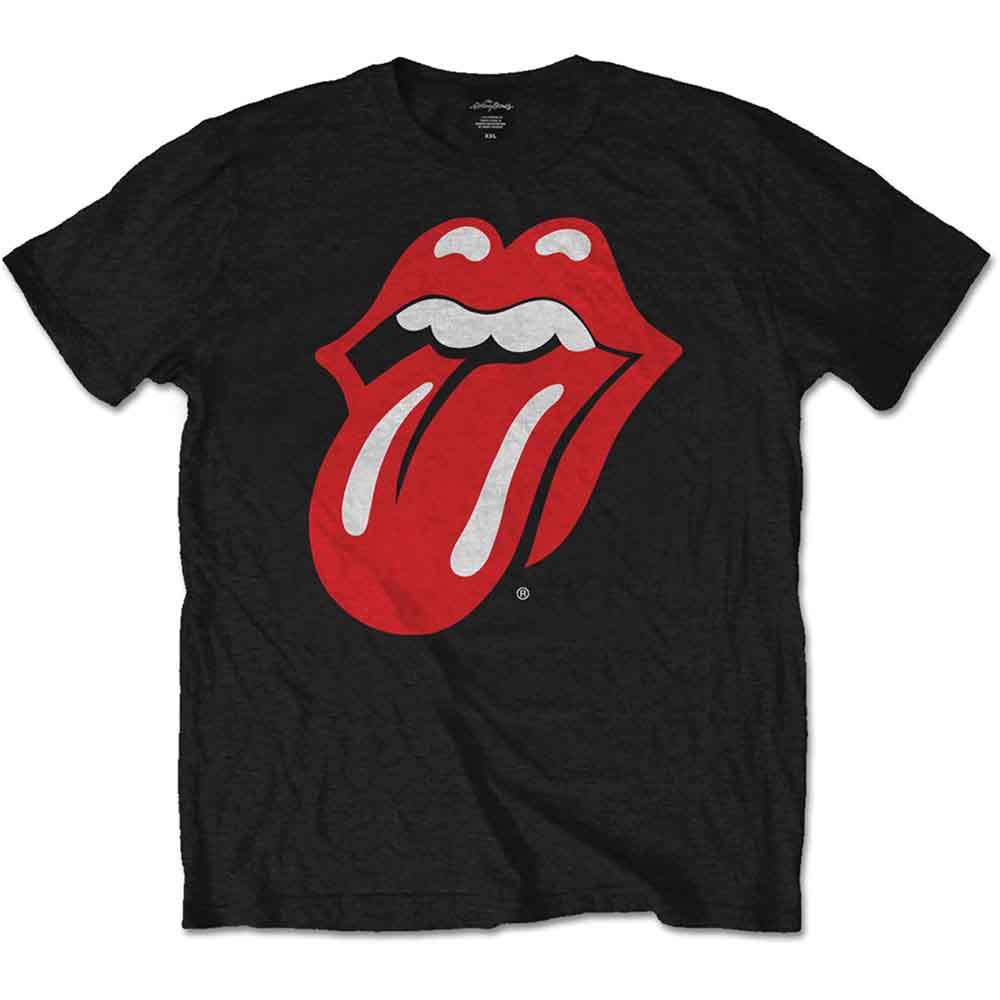 Lizensiertes The Rolling Stones Classic Tongue Bandshirt mit klassischem Zungenprint