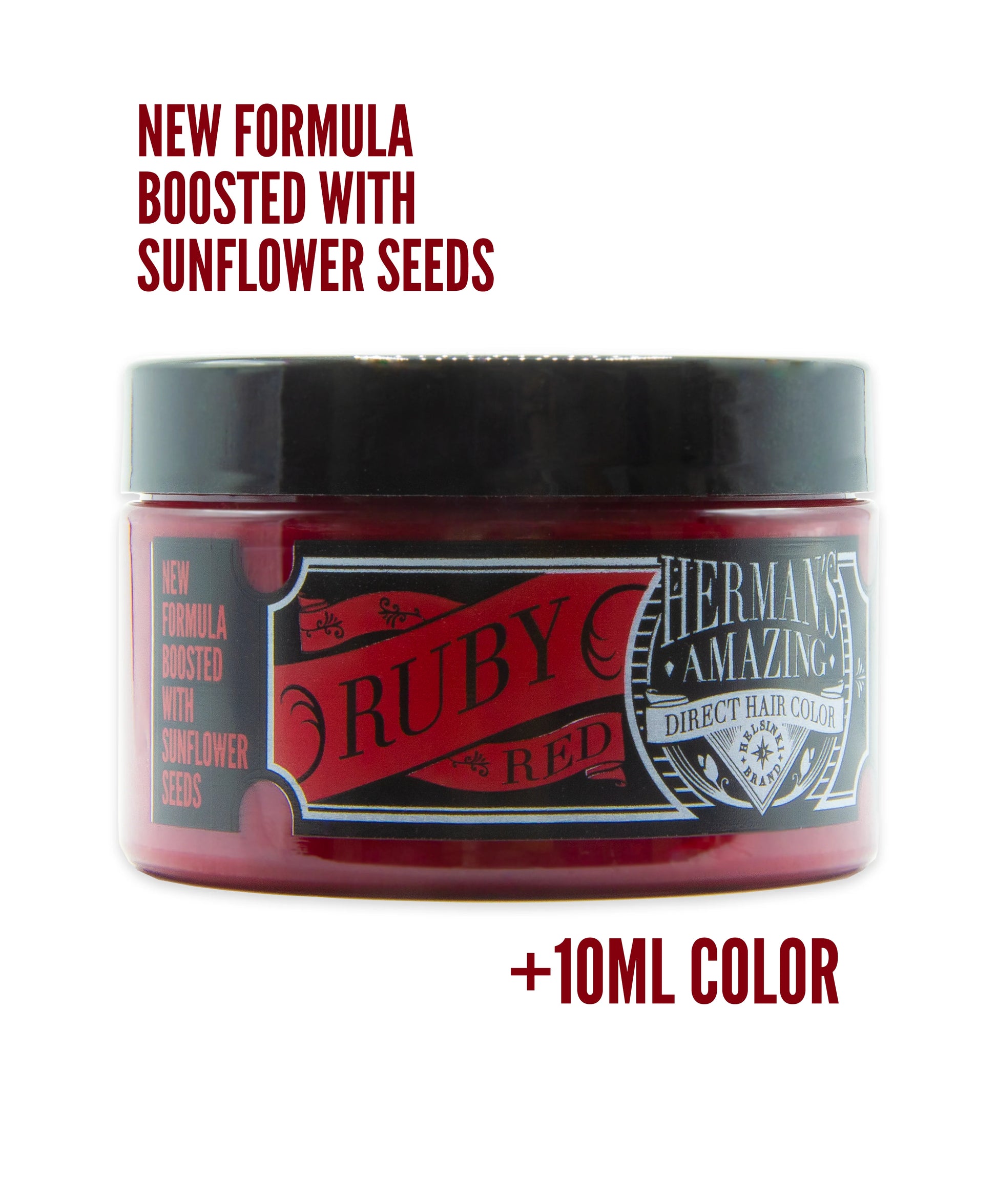 semi-permanente Haartönung RUBY RED in dem Farbton Dunkelrot von Herman's Amazing