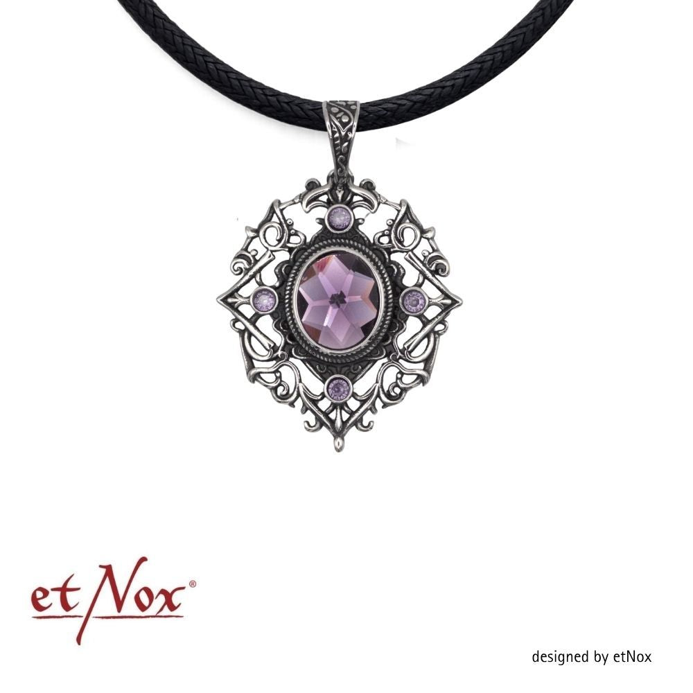Silberfarbener Ranya Amethyst Anhänger von etNox