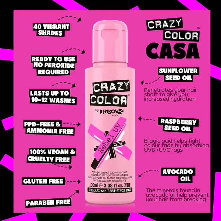 REBEL UV Haartönung Crazy Color