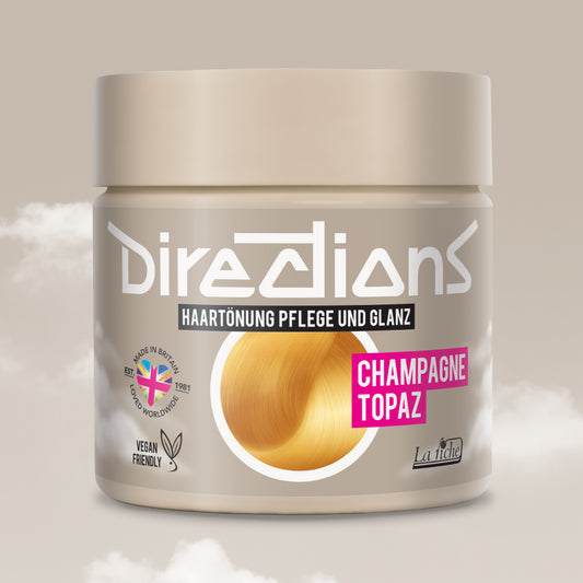 semi-permanente Haartönung CHAMPAGNE TOPAZ in dem Farbton Hellblond von Directions