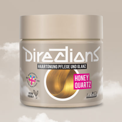 semi-permanente Haartönung HONEY QUARTZ in dem Farbton Honigblond von Directions