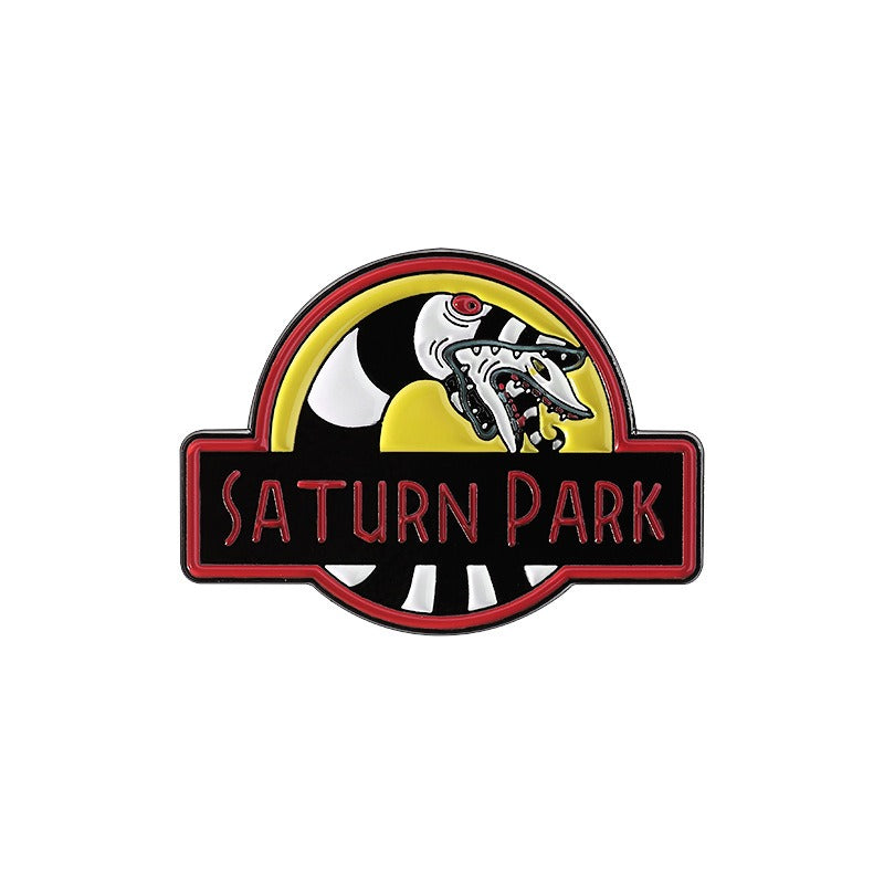 Kleiner Emaille-Anstecker SATURN PARK ENAMEL PIN von Moon Attic
