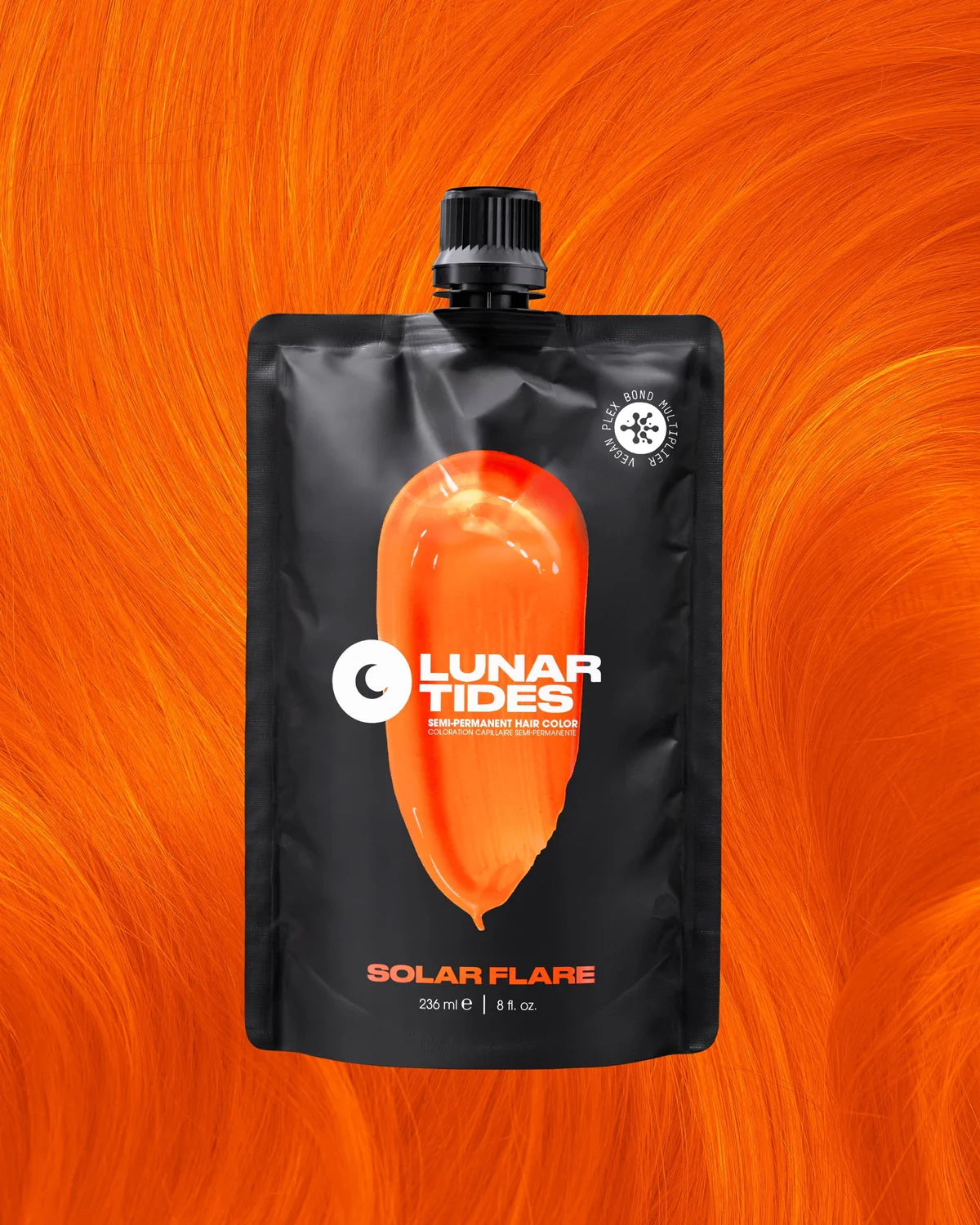 semi-permanente Haartönung Solar Flare in dem Farbton Pastellorange von Lunar Tides