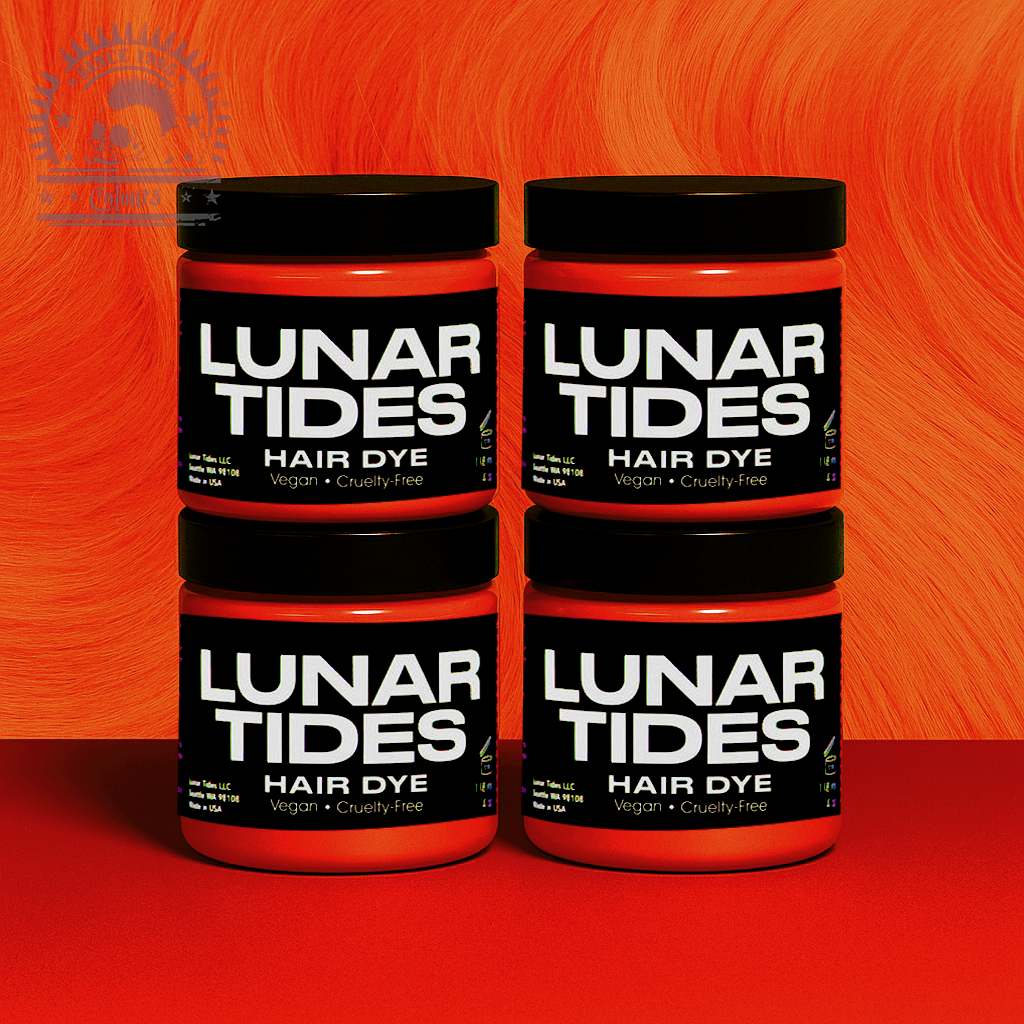 semi-permanente Haartönung 4er-Sparset&nbsp;SIAM ORANGE in dem Farbton intensives Orange von Lunar Tides