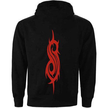 Lizensierter Pullover Slipknot Splatter Band-Hoodie mit großem Backprint