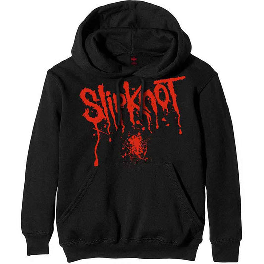 Lizensierter Pullover Slipknot Splatter Band-Hoodie mit großem Backprint