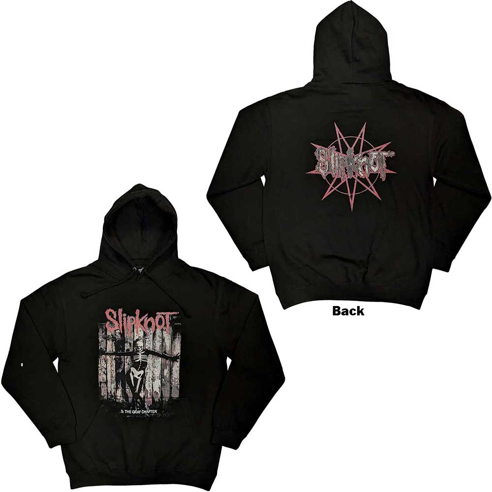 Lizensierter Pullover Slipknot The Gray Chapter Band-Hoodie mit großem Backprint