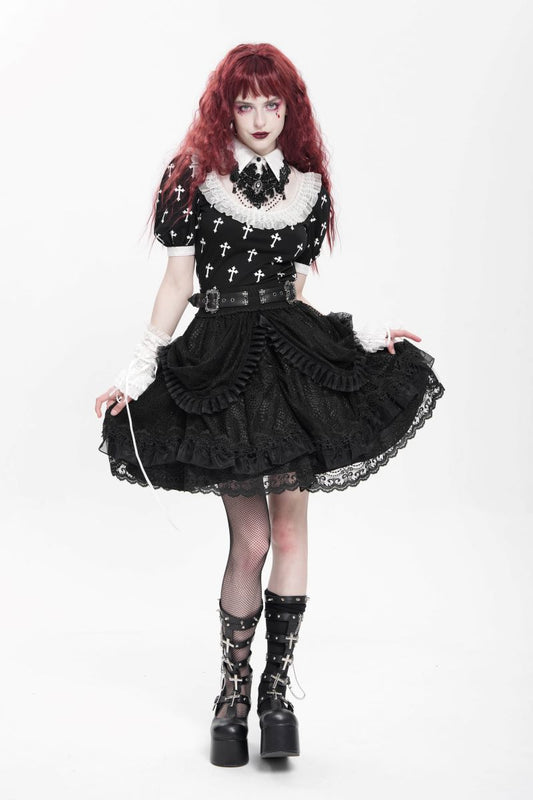 Lace Maiden Black Skirt Devil Fashion