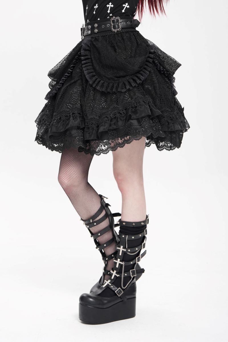 Lace Maiden Black Skirt Devil Fashion