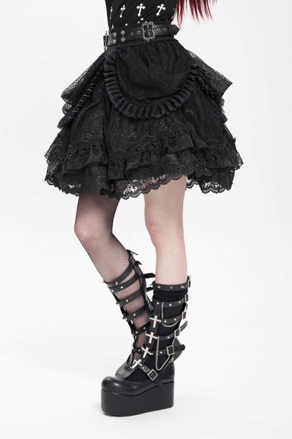 Lace Maiden Black Skirt Devil Fashion