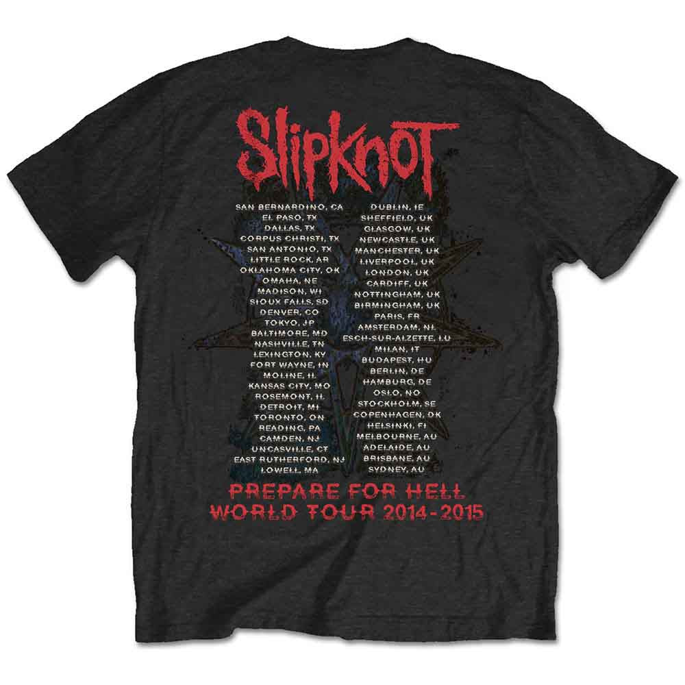 Lizensiertes Slipknot Prepare for Hell 2014-2015 Tour&nbsp;Bandshirt