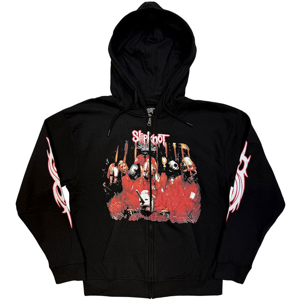 Lizensierte Sweatshirtjacke Slipknot Spit It Out Band-Hoodie mit Backprint