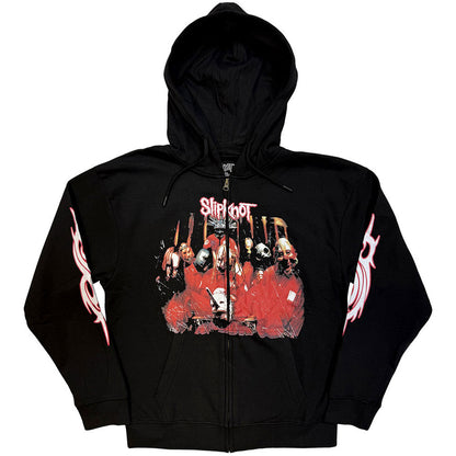 Lizensierte Sweatshirtjacke Slipknot Spit It Out Band-Hoodie mit Backprint